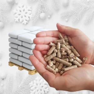 Dřevěné pelety Standard smrkové paleta 1050 kg