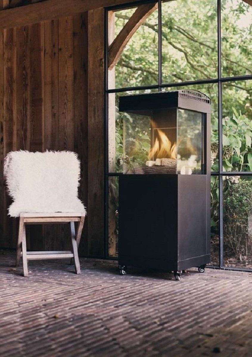 Terasový ohřívač – Venkovní plynový krb – 9 kW – Víko je součástí balení - Obrázek 3