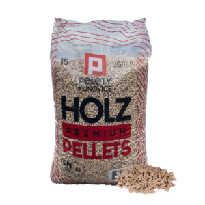 Dřevěné pelety Kunovice ENplus A1 paleta 1050 kg 70 ks x 15 kg